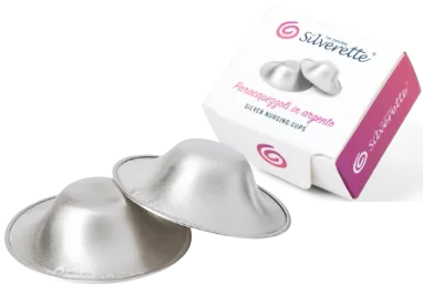 Brustwarzenschutz von Silverette mit praktischer Verpackung