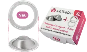 Silberhütchen von Silverette mit praktischer Verpackung